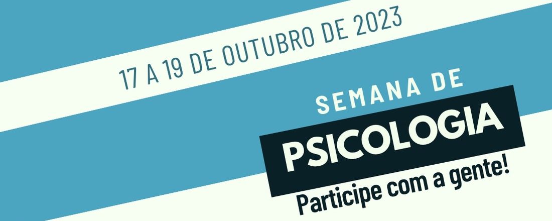 Semana de Psicologia 2023 - Estácio FAPAN