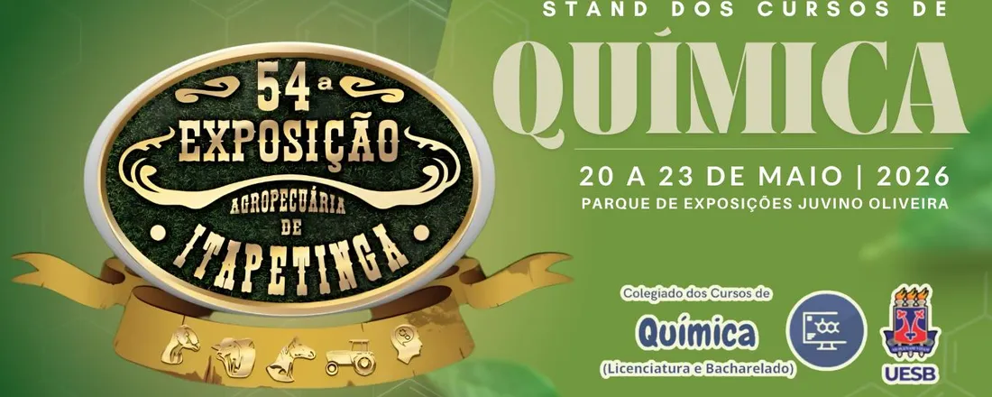 Estande dos Cursos de Química na 54ª Exposição Agropecuária de Itapetinga