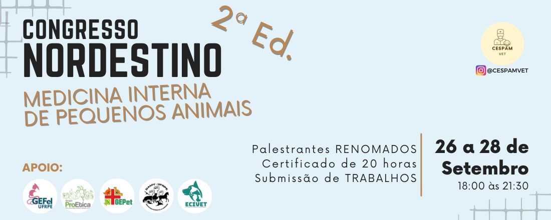 II Congresso Nordestino de Medicina Interna de Pequenos Animais