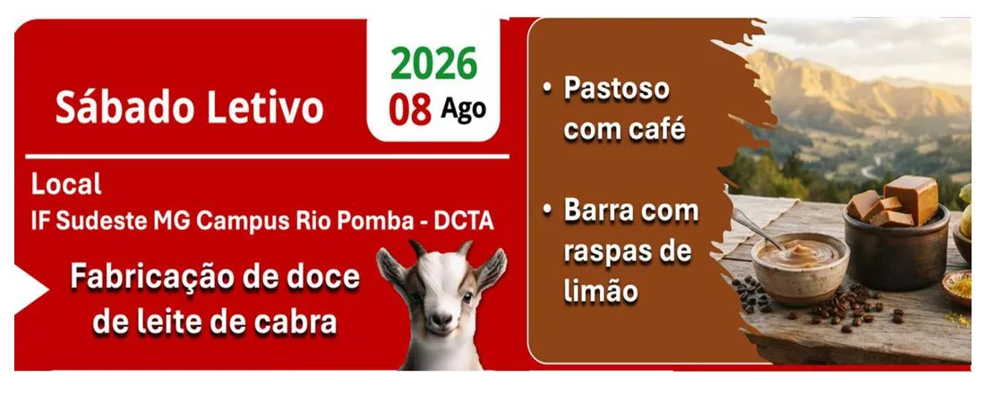 Sábado Letivo DCTA: fabricação de doce de leite de cabra