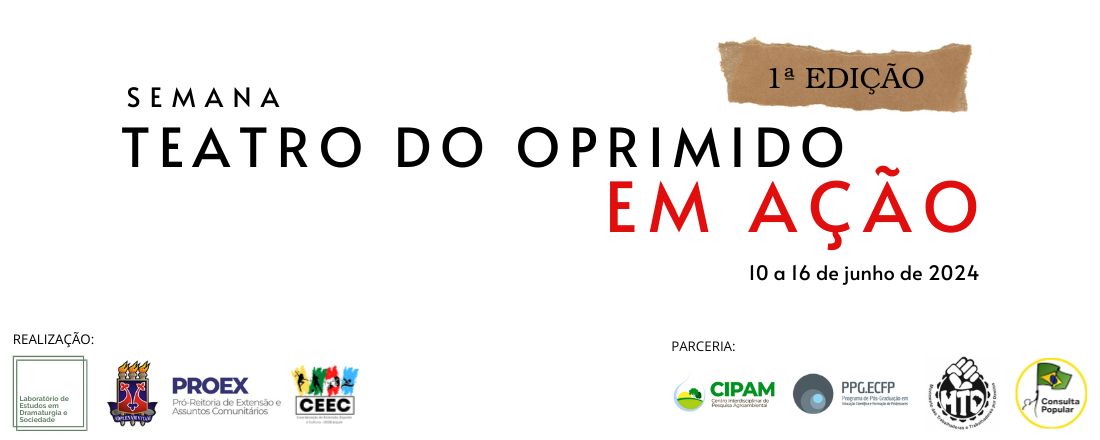 Semana Teatro do Oprimido em Ação - 1ª Edição