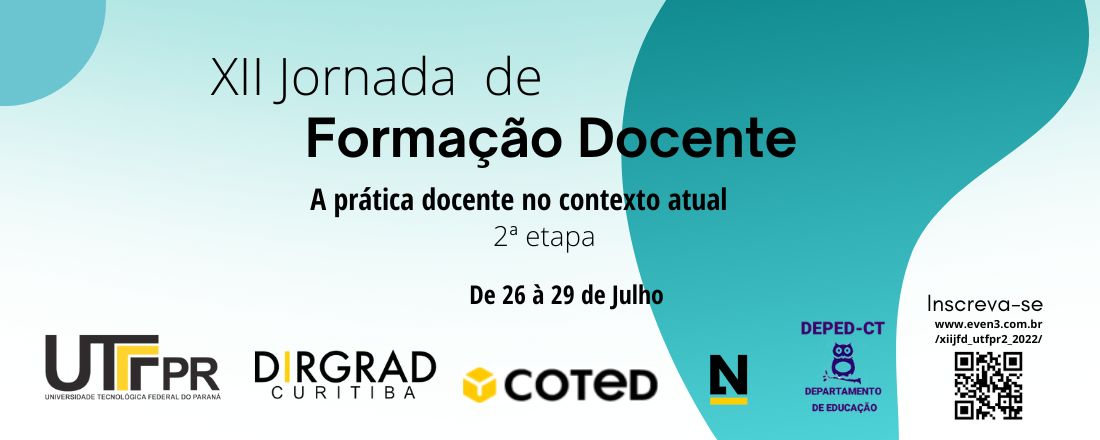 XII Jornada de Formação docente "A prática docente no contexto atual"- 2 etapa