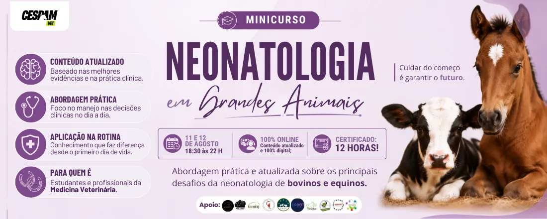 Minicurso de Neonatologia em Grandes Animais