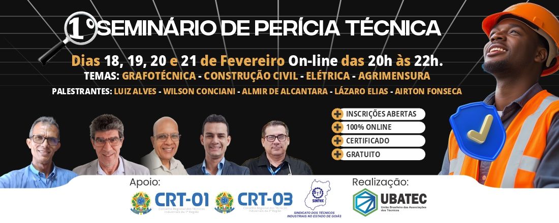 1º SEMINÁRIO DE PERÍCIA TÉCNICA