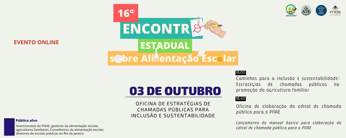 16º Encontro Estadual sobre Alimentação Escolar 3° dia