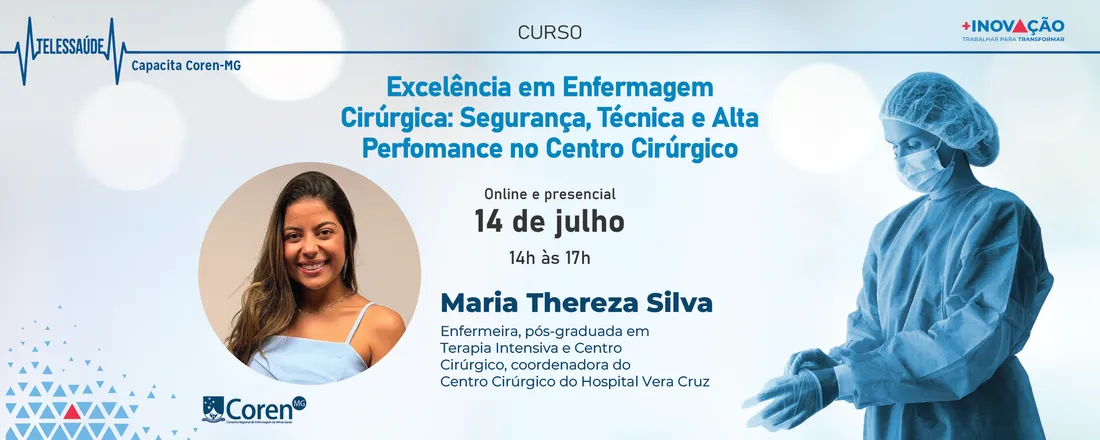 Curso - Excelência em Enfermagem Cirúrgica: Segurança, Técnica e Alta Performance no Centro Cirúrgico
