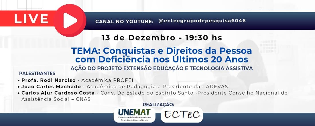 Encontro comemorativo do dia do Cego e Baixa Visão - Conquistas e Direitos da pessoa com deficiência nos últimos 20 anos