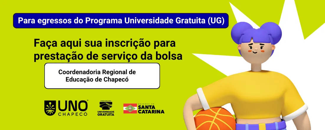 Oportunidade Contrapartida UG (2026/1) - Coordenadoria Regional de Educação de Chapecó