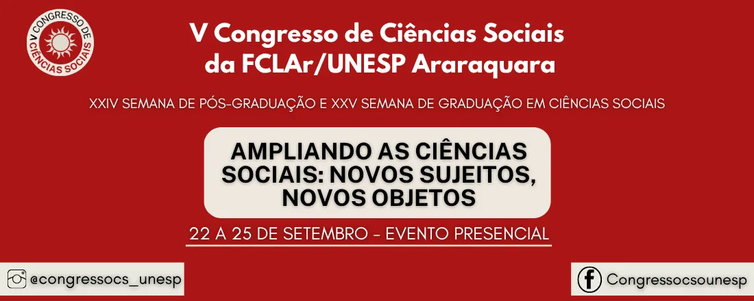 V Congresso de Ciências Sociais - UNESP/FCLAr