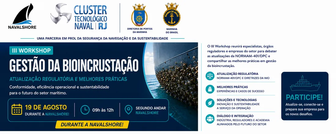 III Workshop de Bioincrustação - Navalshore
