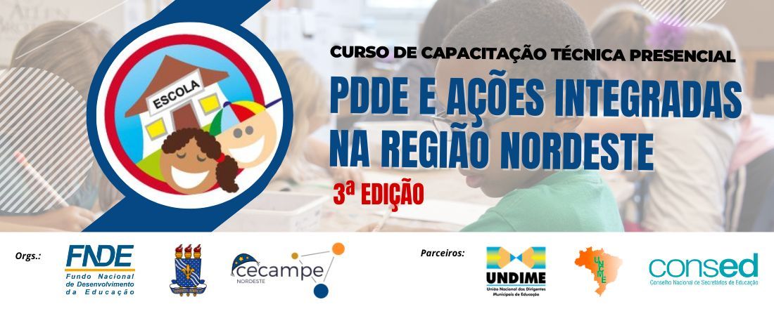 SE - 3ª CAPACITAÇÃO DE GESTORES, TÉCNICOS E CONSELHEIROS DOS PDDE