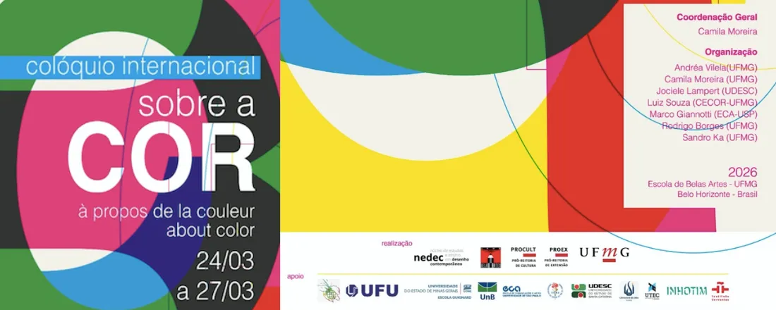 COLÓQUIO INTERNACIONAL SOBRE A COR I ABOUT COLOR I À PROPOS DE LA COULEUR