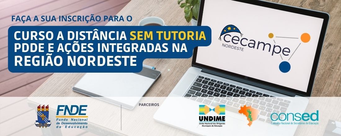 Curso PDDE e Ações Integradas na Região Nordeste (sem tutoria)