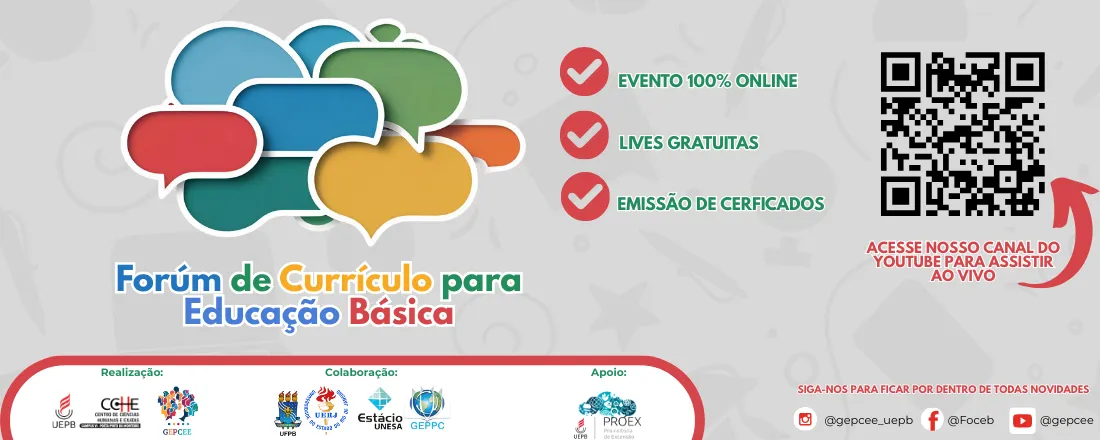 II FÓRUM DE CURRÍCULO PARA A EDUCAÇÃO BÁSICA