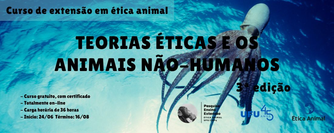 Curso "Teorias éticas e os animais não-humanos" [3° edição]