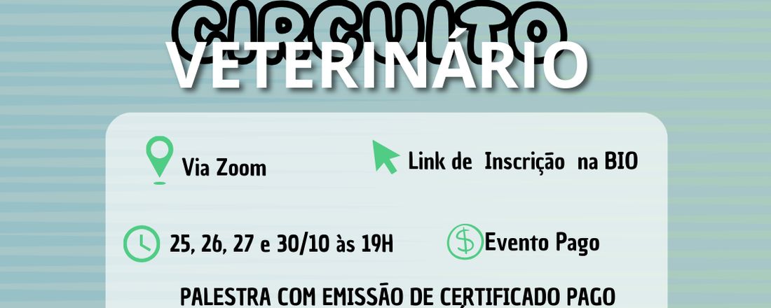 IV° CIRVET - CIRCUITO VETERINÁRIO DE PALESTRA