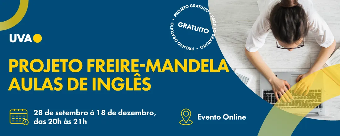 Projeto Freire-Mandela: Aulas de Inglês Gratuitas (2026.2)