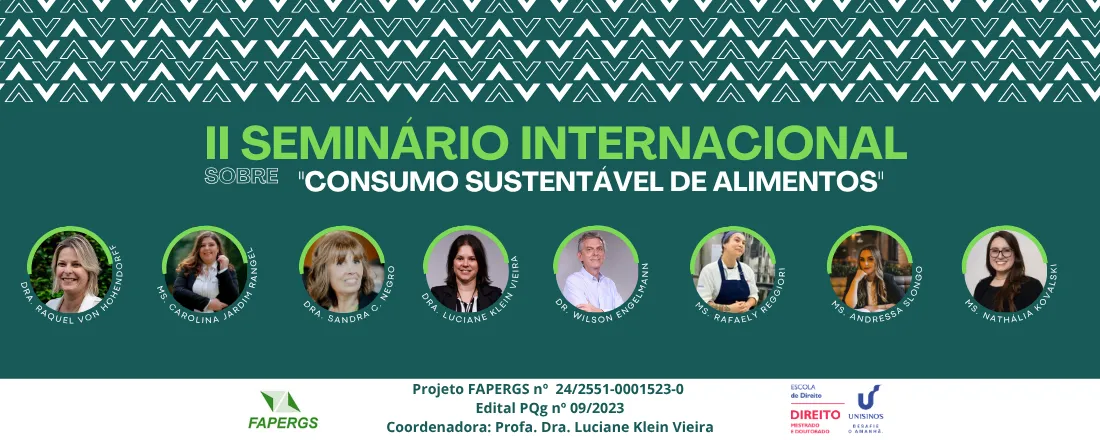 II Seminário Internacional sobre "Consumo Sustentável de Alimentos"