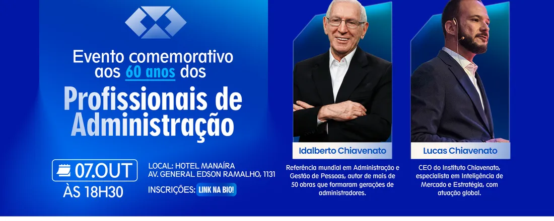 Evento comemorativo aos 60 anos dos Profissionais de Administração