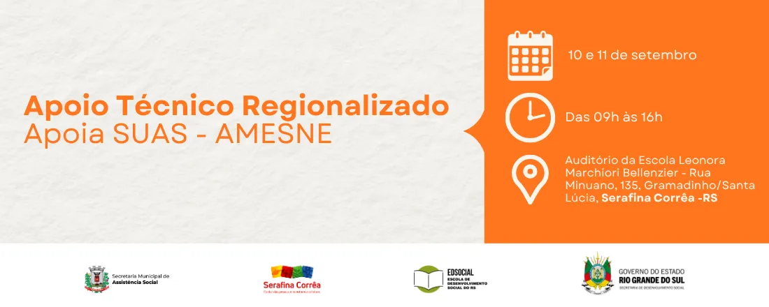 Apoio Tecnico Regionalizado- Apoia SUAS - Região AMESNE