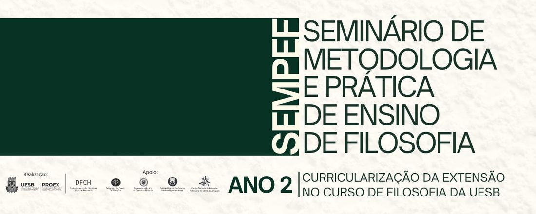 II Seminário de Metodologia e Prática do Ensino de Filosofia