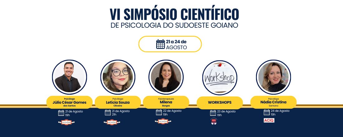 VI Simpósio Científico de Psicologia do Sudoeste Goiano