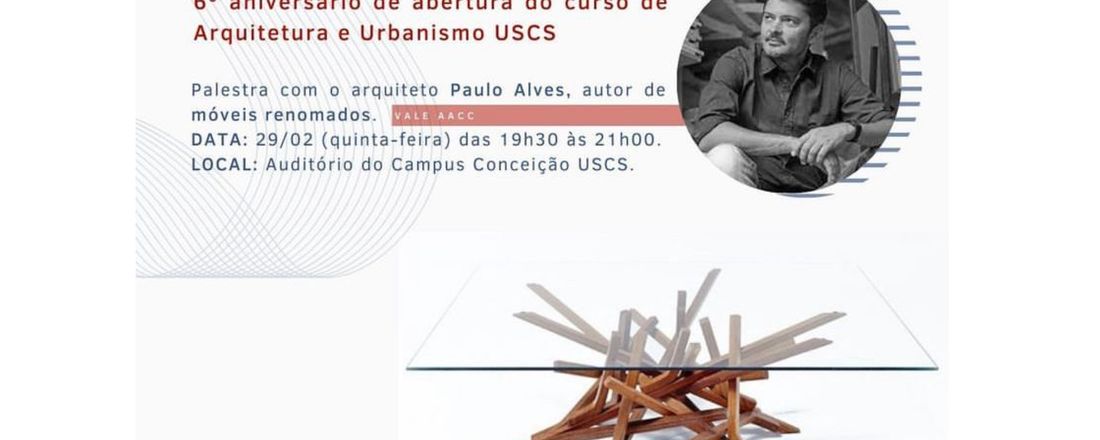 Palestra com o arquiteto Paulo Alves