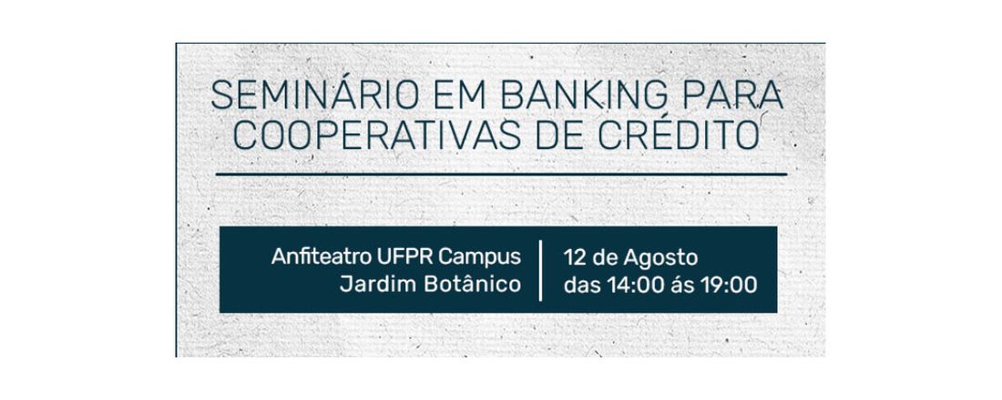 Seminário de Banking para Cooperativas de Crédito