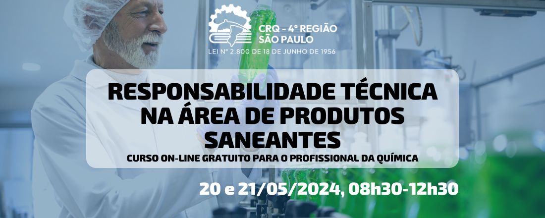 Responsabilidade Técnica na Área de Produtos Saneantes