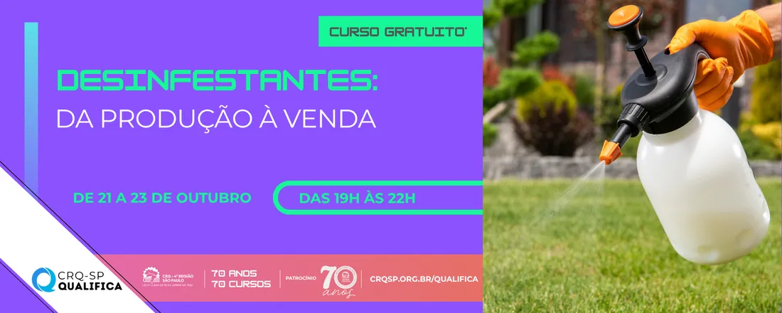 Curso Desinfestantes: da Produção à Venda