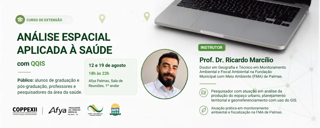 Curso de Extensão: Análise Espacial em Saúde