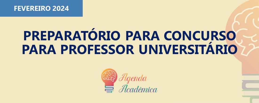 WORKSHOP PREPARATÓRIO PARA CONCURSO PARA PROFESSOR UNIVERSITÁRIO