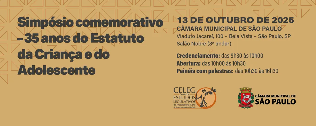 Simpósio Comemorativo - 35 Anos do Estatuto da Criança e do Adolescente