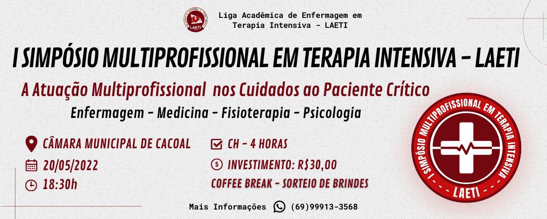 I Simpósio Multiprofissional em Terapia Intensiva - LAETI