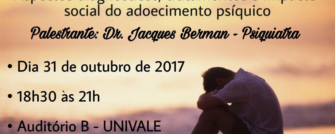 Palestra Depressão: Diagnóstico e Tratamento