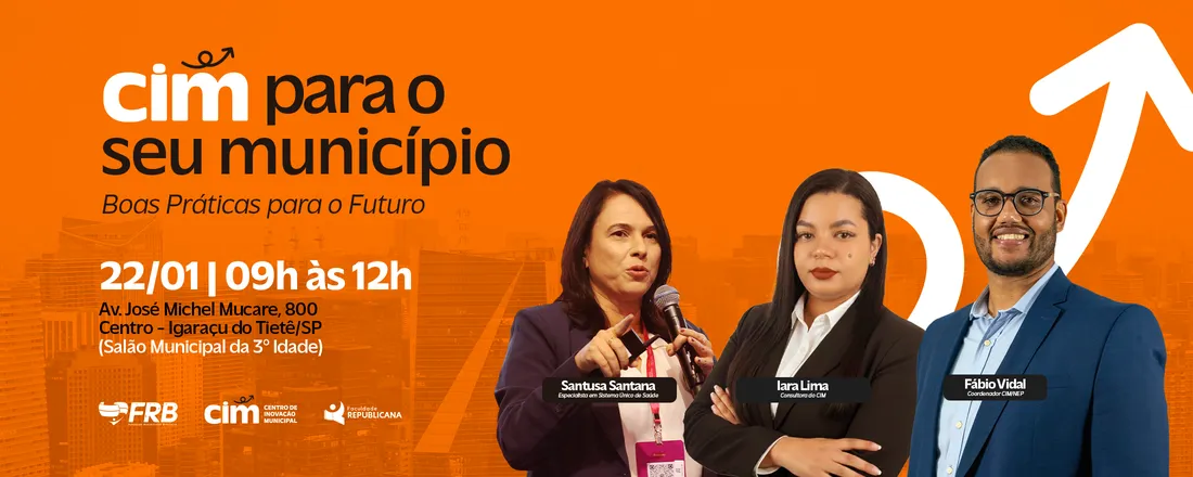 CIM PARA O SEU MUNICÍPIO - BOAS PRÁTICAS PARA O FUTURO