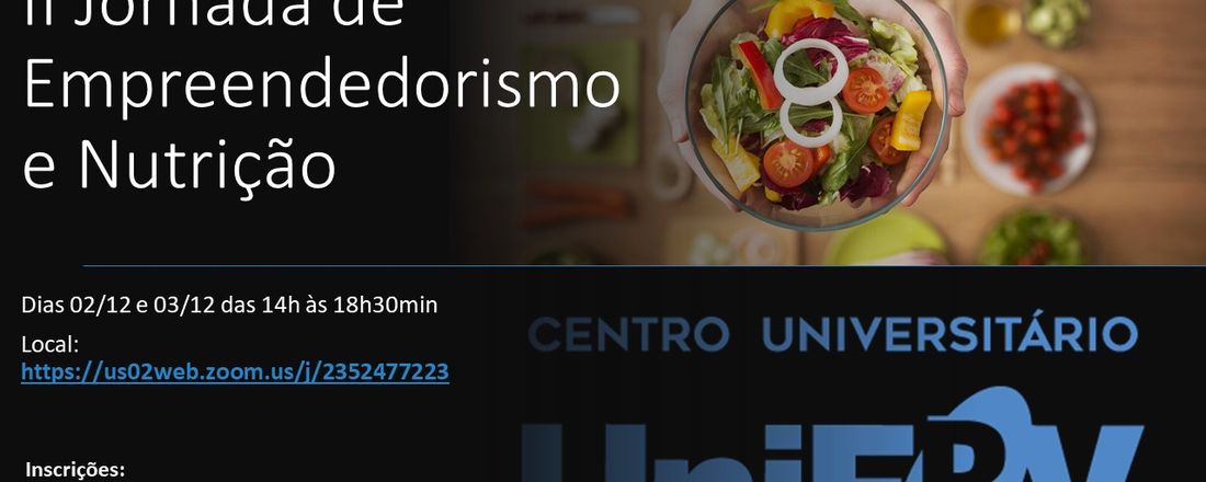 II Jornada de Empreendedorismo e Nutrição