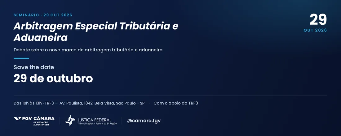 Arbitragem Especial Tributária e Aduaneira