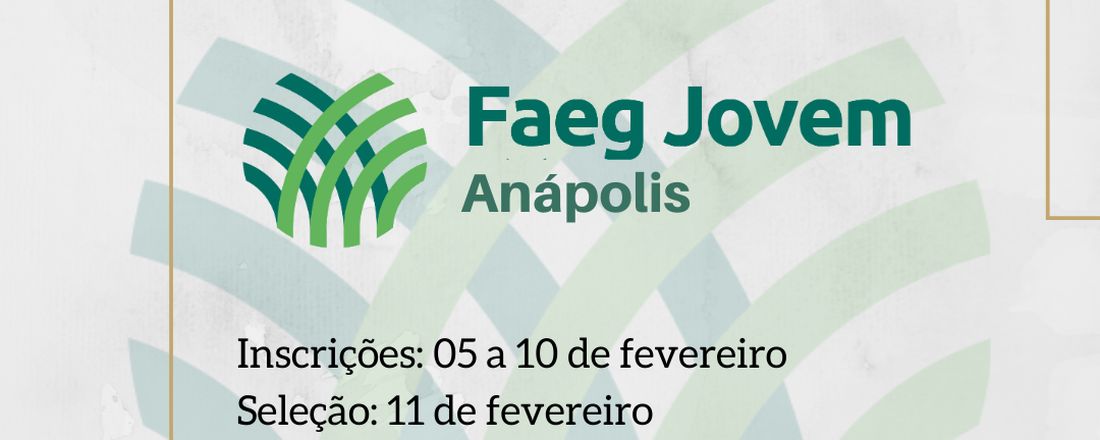 Processo seletivo FAEG Jovem Anápolis nº 001/2020