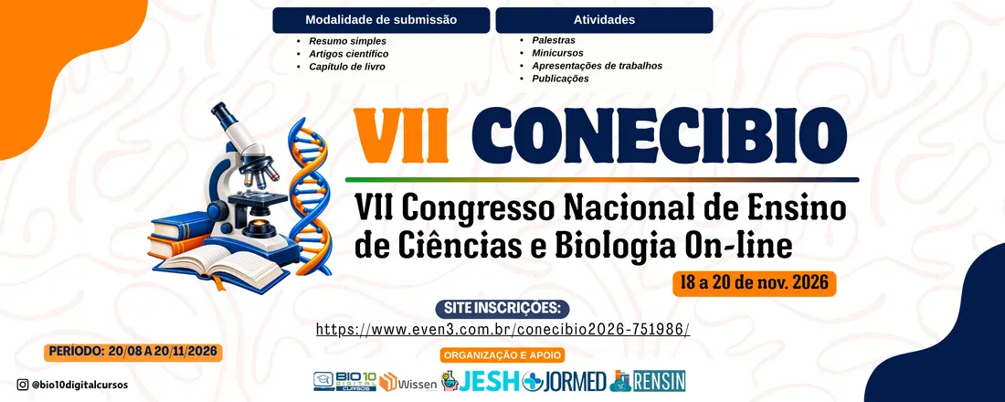 VII Congresso Nacional de Ensino de Ciências e Biologia On-line (VII CONECIBIO)