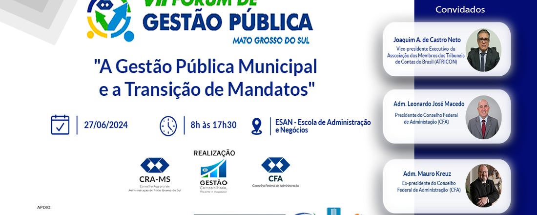 VII Fórum de Gestão Pública de Mato Grosso do Sul – FOGESP 2024