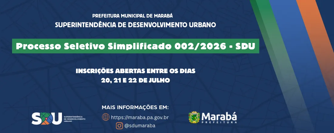 Processo Seletivo Simplificado 002/2026 - SDU