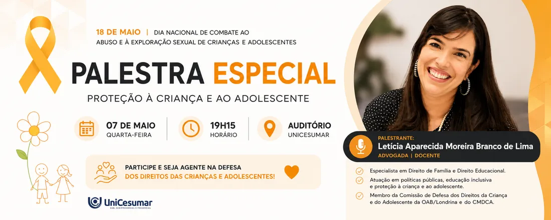 EVENTO ESPECIAL: PROTEÇÃO À INFÂNCIA E ADOLESCÊNCIA