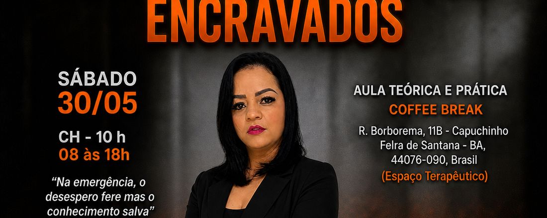 CURSO DE PRIMEIROS SOCORROS EM OBJETOS ENCRAVADOS