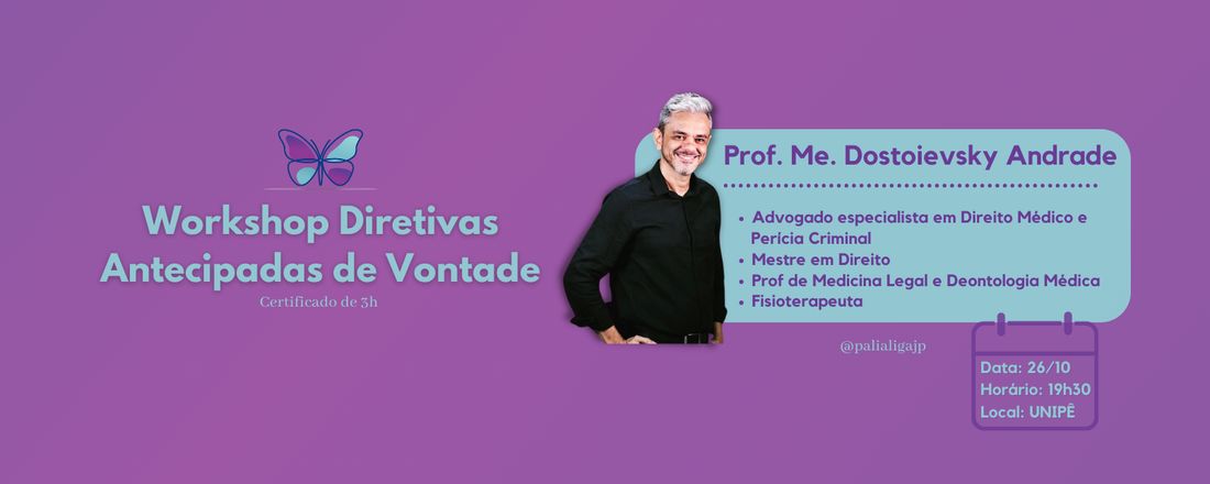 Workshop Diretivas Antecipadas de Vontade