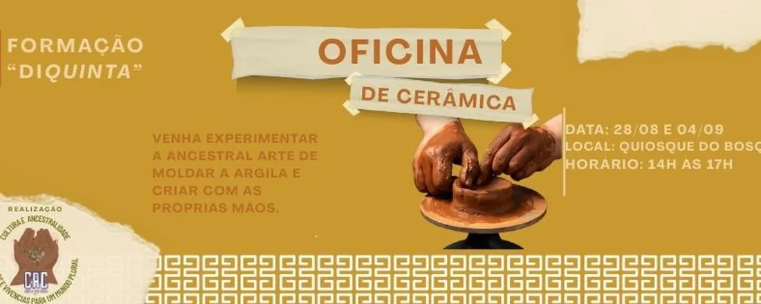 FORMAÇÃO DIQUINTA – Oficina de Cerâmica