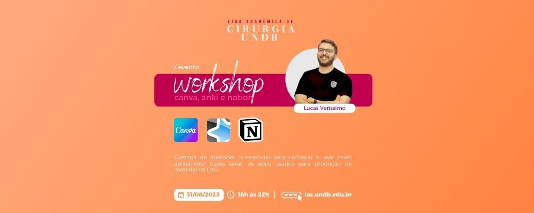 Workshop de Canva, Anki e Notion