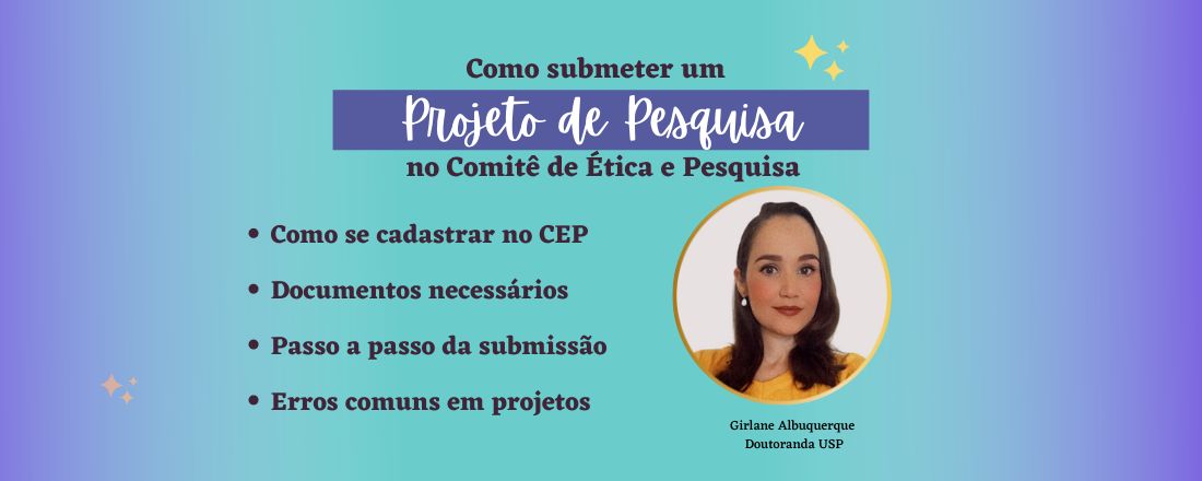 Como submeter um projeto de pesquisa no comitê de ética e pesquisa