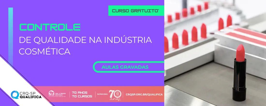 Curso Controle de Qualidade na Indústria Cosmética