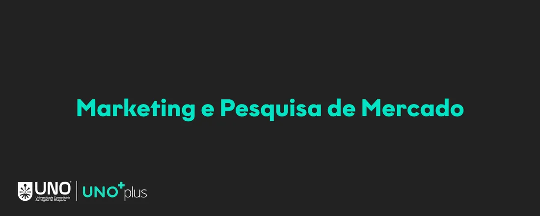 Marketing e Pesquisa de Mercado - 20 horas